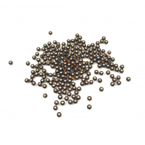 SEED BEAD NO. 10 SILVERLINED BROWN